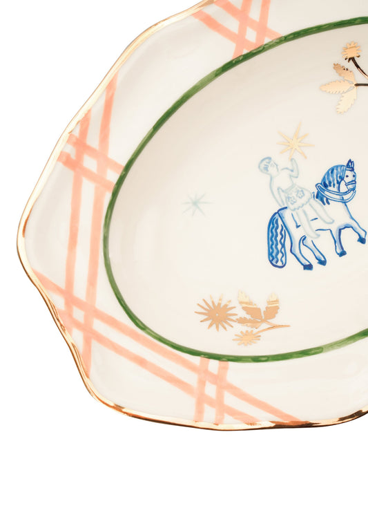 HORSEMAN PLATE WITH STARS