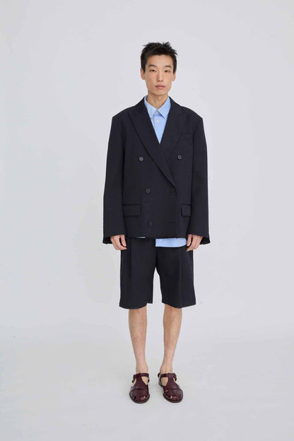 DOUBLE-BREASTED PUZZLE JACKET