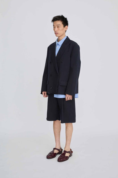 DOUBLE-BREASTED PUZZLE JACKET