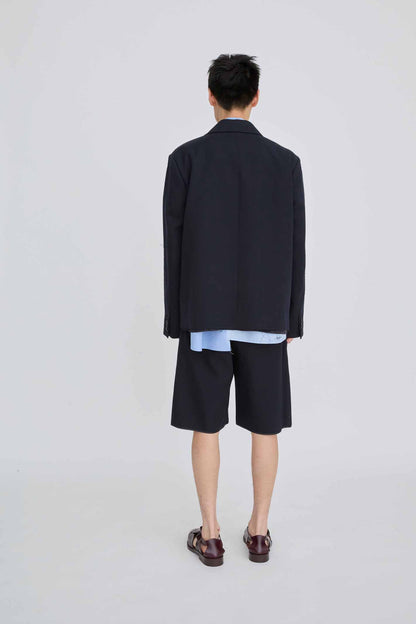 DOUBLE-BREASTED PUZZLE JACKET