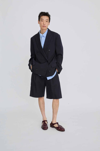 DOUBLE-BREASTED PUZZLE JACKET