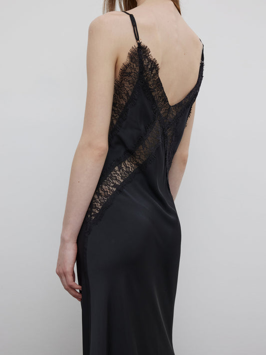 KAELA LACE SILK DRESS