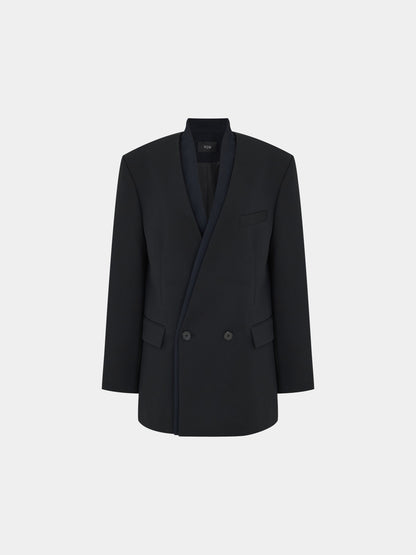 RODNEY WOOL LAYERED COLLAR JACKET