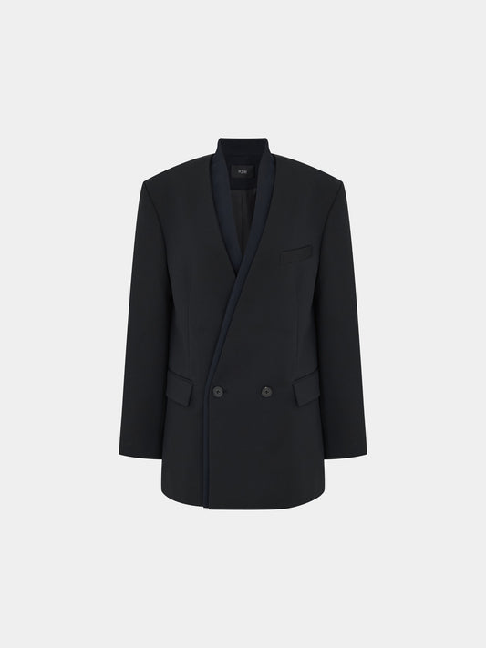 RODNEY WOOL LAYERED COLLAR JACKET