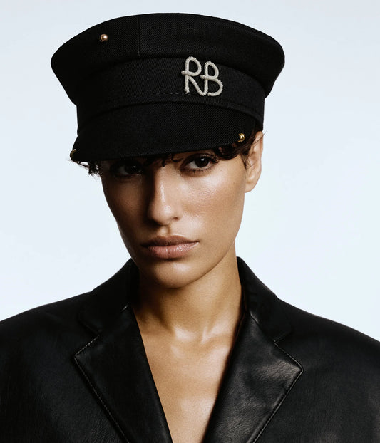 PIERCED BAKER BOY CAP