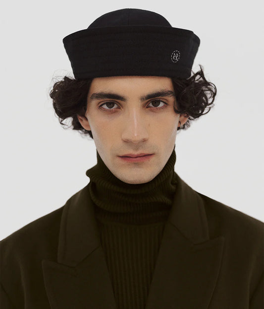 BLACK SAILOR HAT