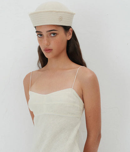 BEIGE SAILOR HAT