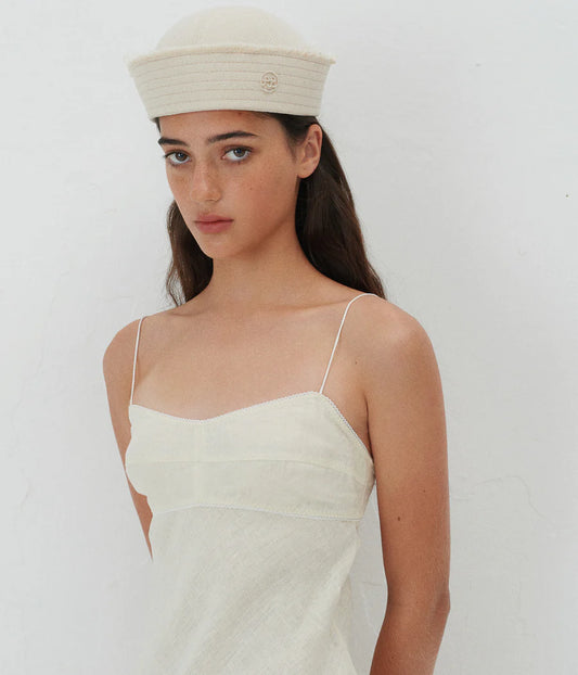 BEIGE SAILOR HAT