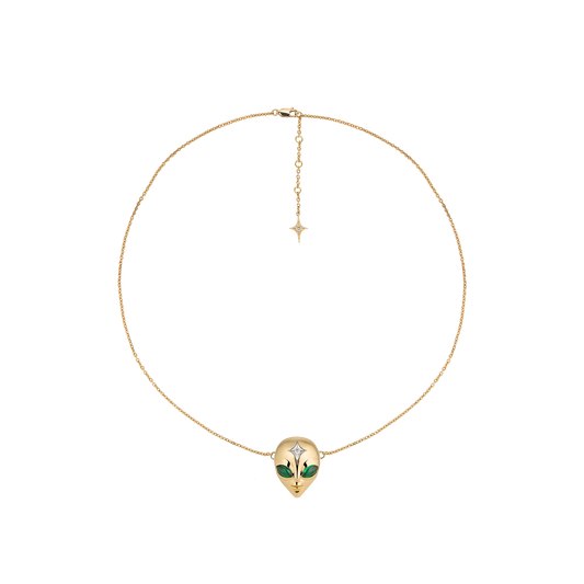 SHE’S AN ALIEN NECKLACE IN 18K GOLD VERMEIL