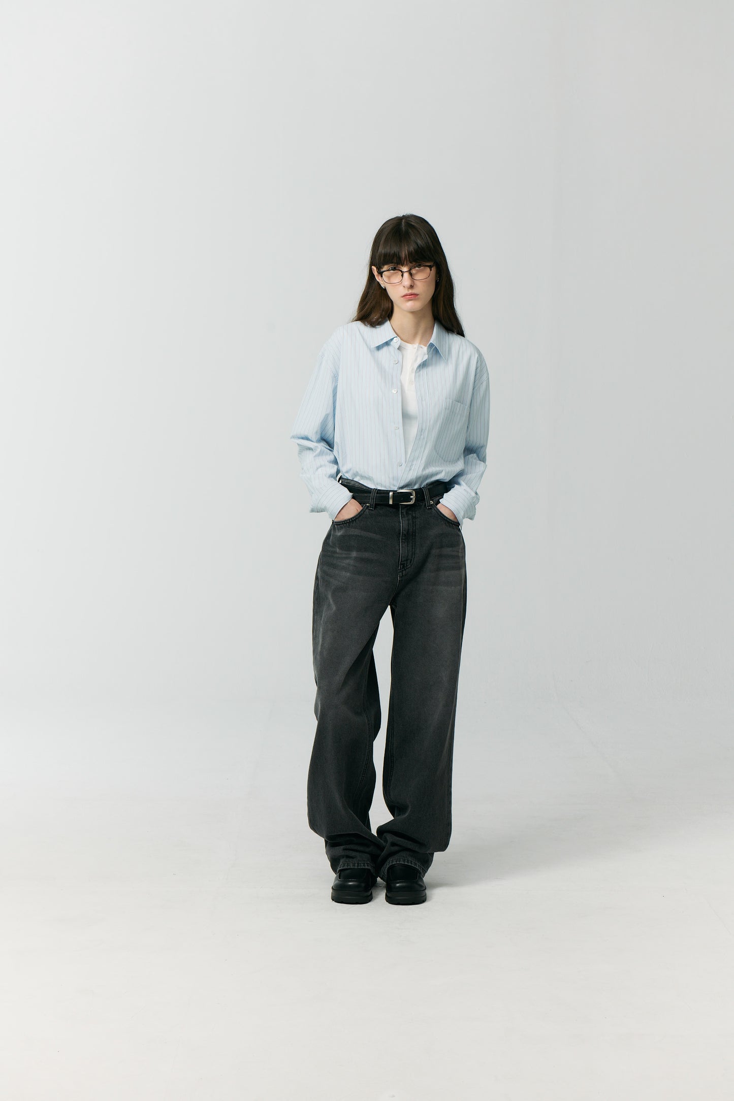 SKY BLUE STRIPED SHIRT