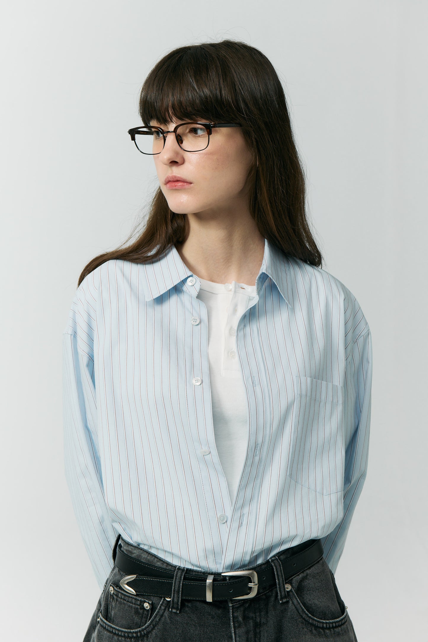 SKY BLUE STRIPED SHIRT