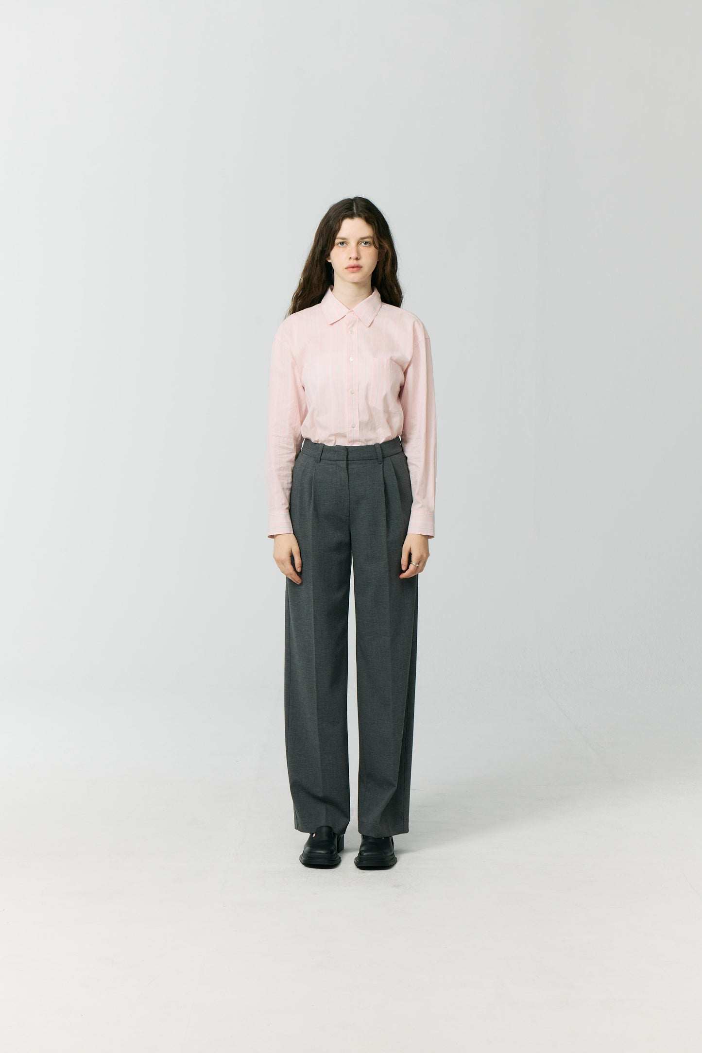 SOFT PINK STRIPED SHIRT