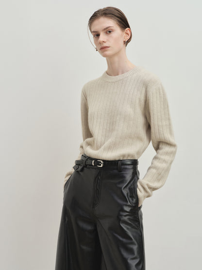 LEATHER BERMUDA SHORTS