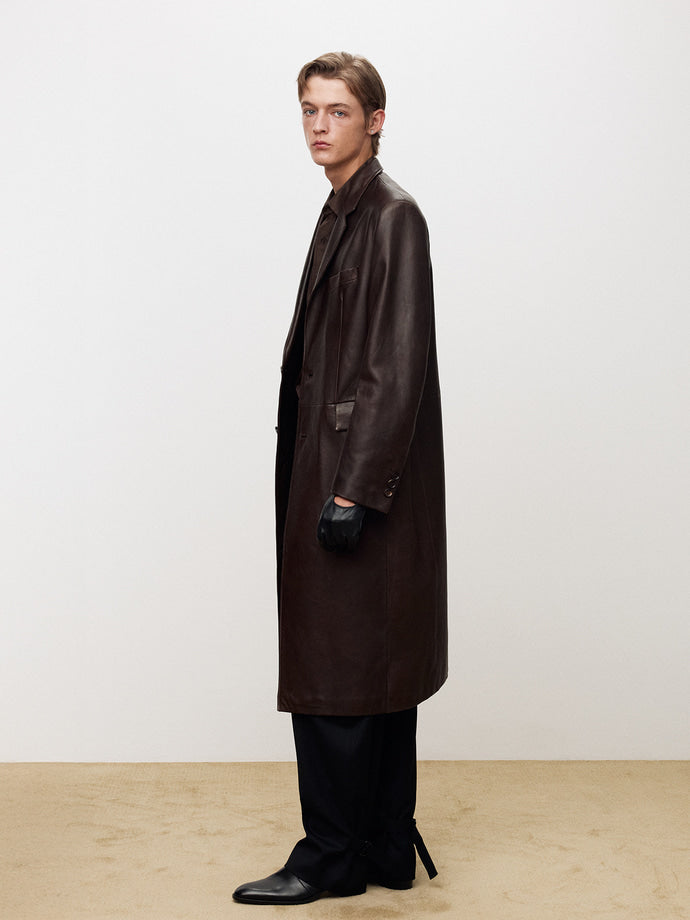 NAKED LAMB LEATHER SINGLE COAT