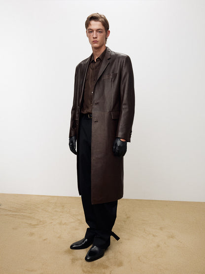 NAKED LAMB LEATHER SINGLE COAT