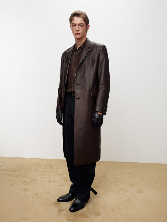 NAKED LAMB LEATHER SINGLE COAT