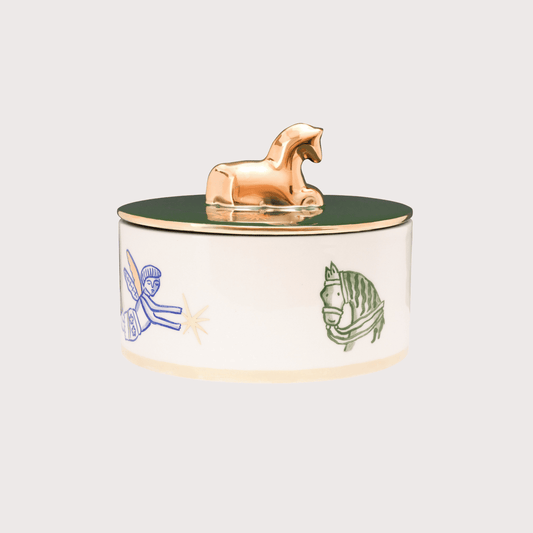 KONYK SUGAR BOWL WITH FLOWERS