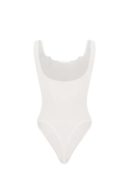 WHITE TINY PEONY BODYSUIT