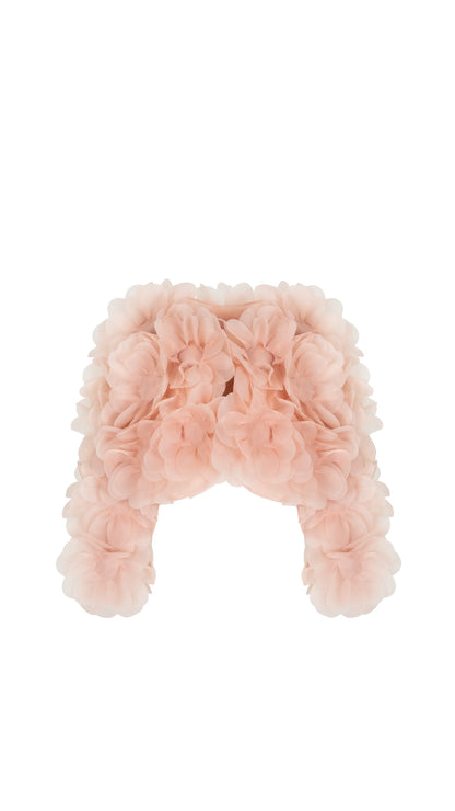 PEONY SOFT BOMBER JACKET IN BLUSH NUDE