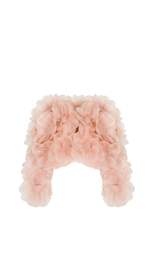 PEONY SOFT BOMBER JACKET IN BLUSH NUDE