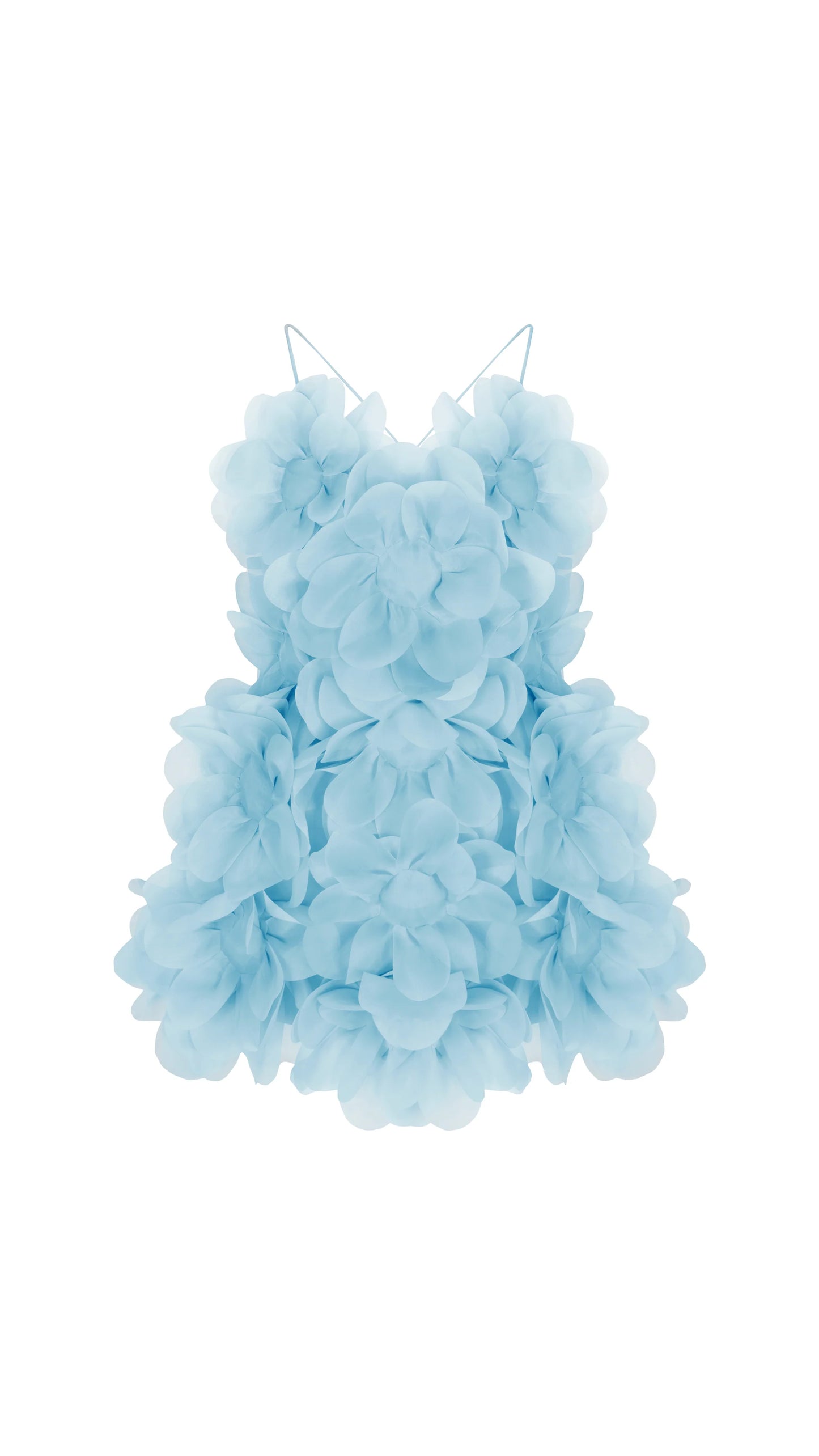 PEONY PASSION DRESS IN CRISP BLUE