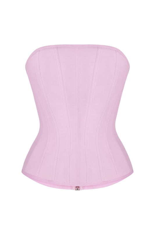PINK STRAPLESS CORSET