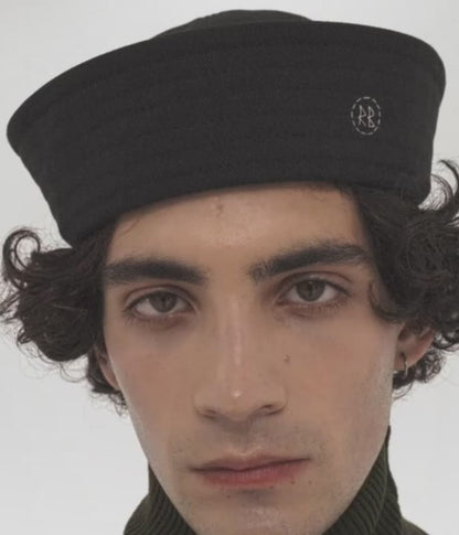 BLACK SAILOR HAT