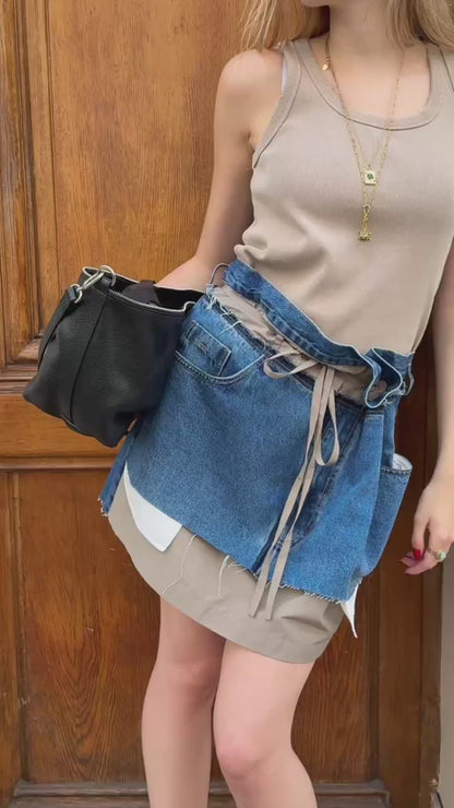 LILI DENIM MINI SKIRT