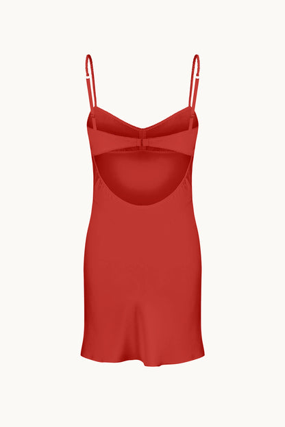 WATERLILY MINI RED DRESS