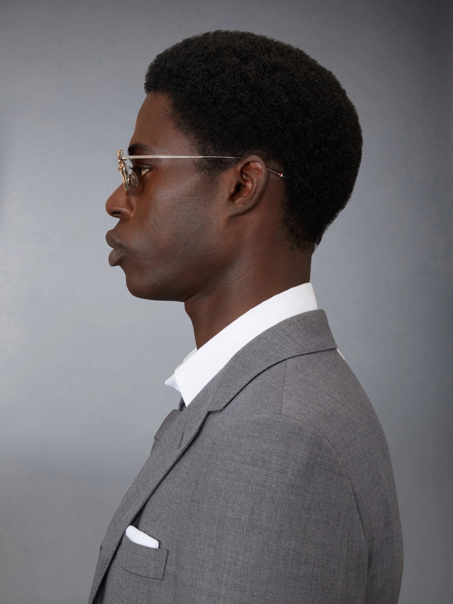 ROUND CLIP ON SUNGLASSES IN TITANIUM - GOLD