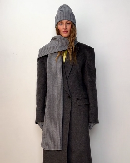 MONOGRAM-EMBROIDERED WOOL BEANIE