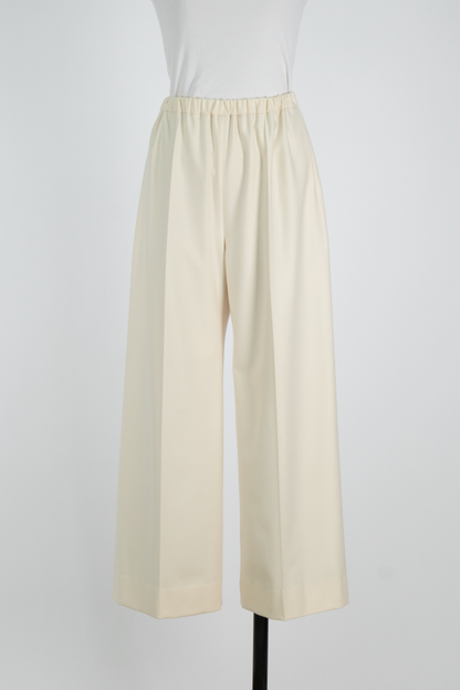 HONEY WARM WIDE PANTS WHITE